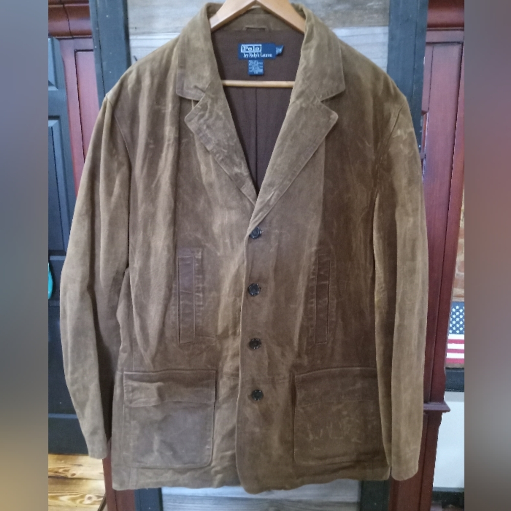 Polo Ralph Lauren oiled leather barn jacket